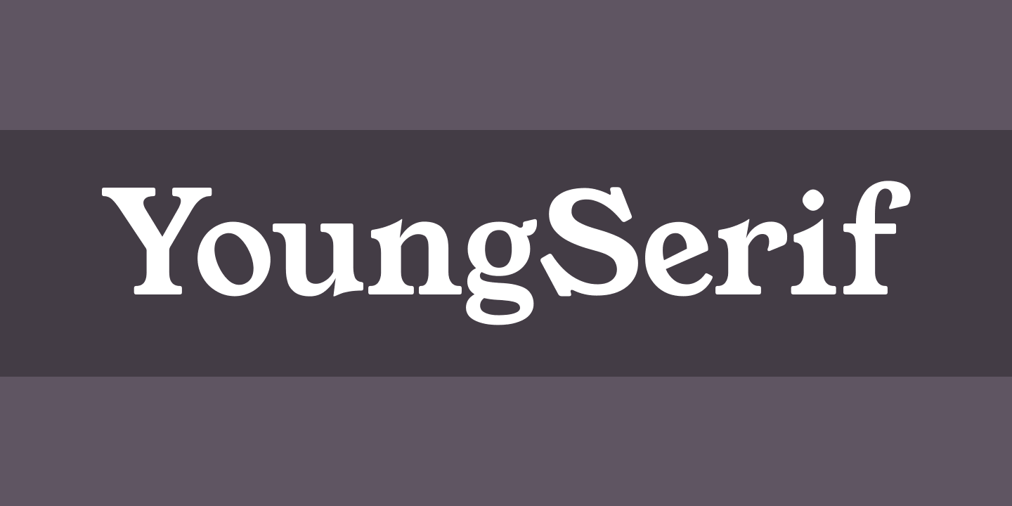 Przykład czcionki YoungSerif Regular